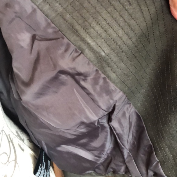 Grey Faux Leather Jacket - Picture 5 of 7